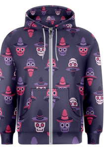 dropship pattern 4b Men's Zipper Hoodie